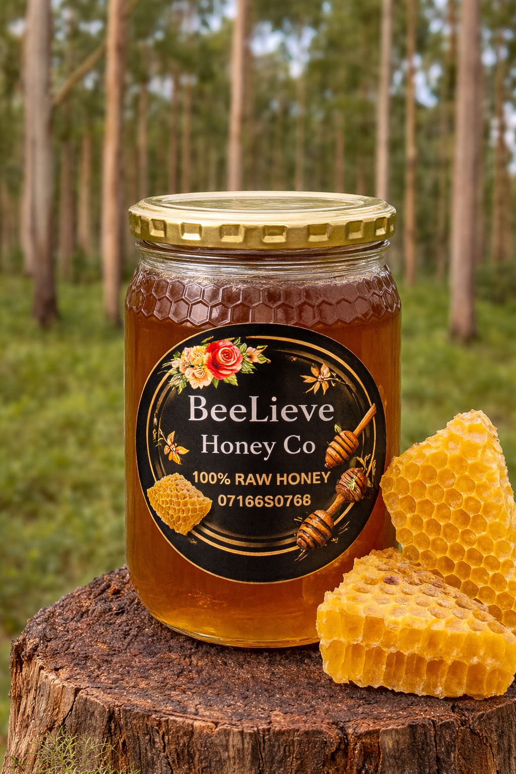 500g Raw Eucalyptus Honey - R110