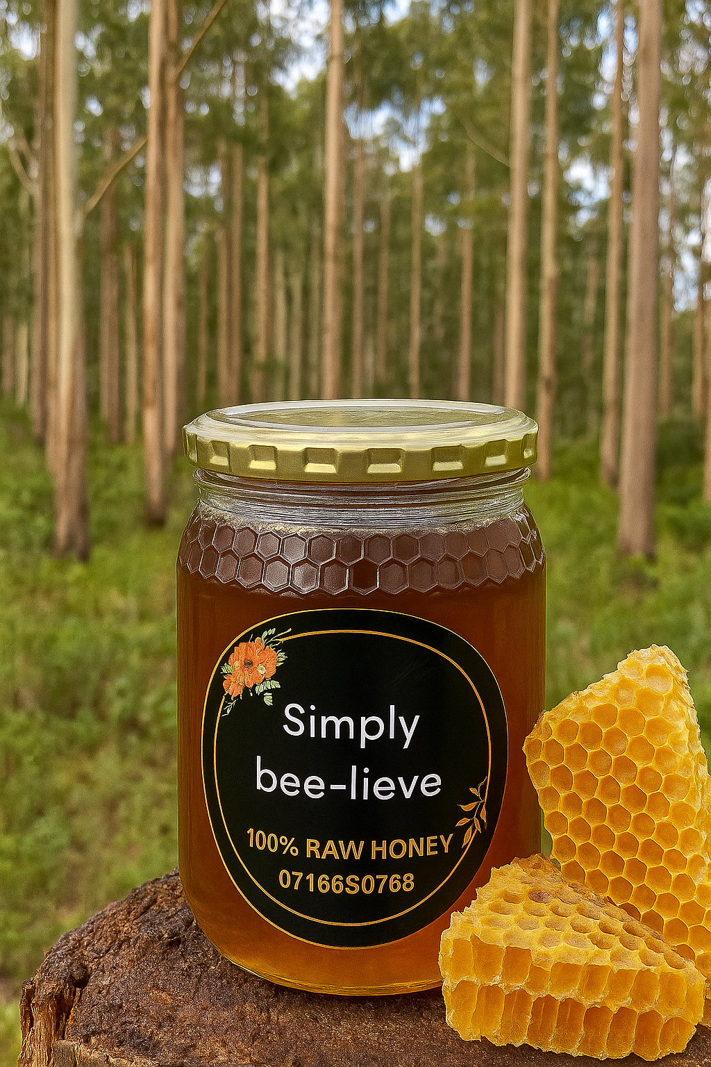 500mg Raw Bluegum tree Honey