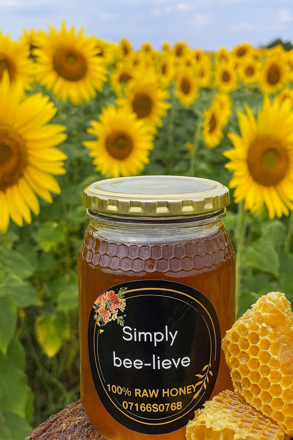 500mg Raw Sunflower Honey