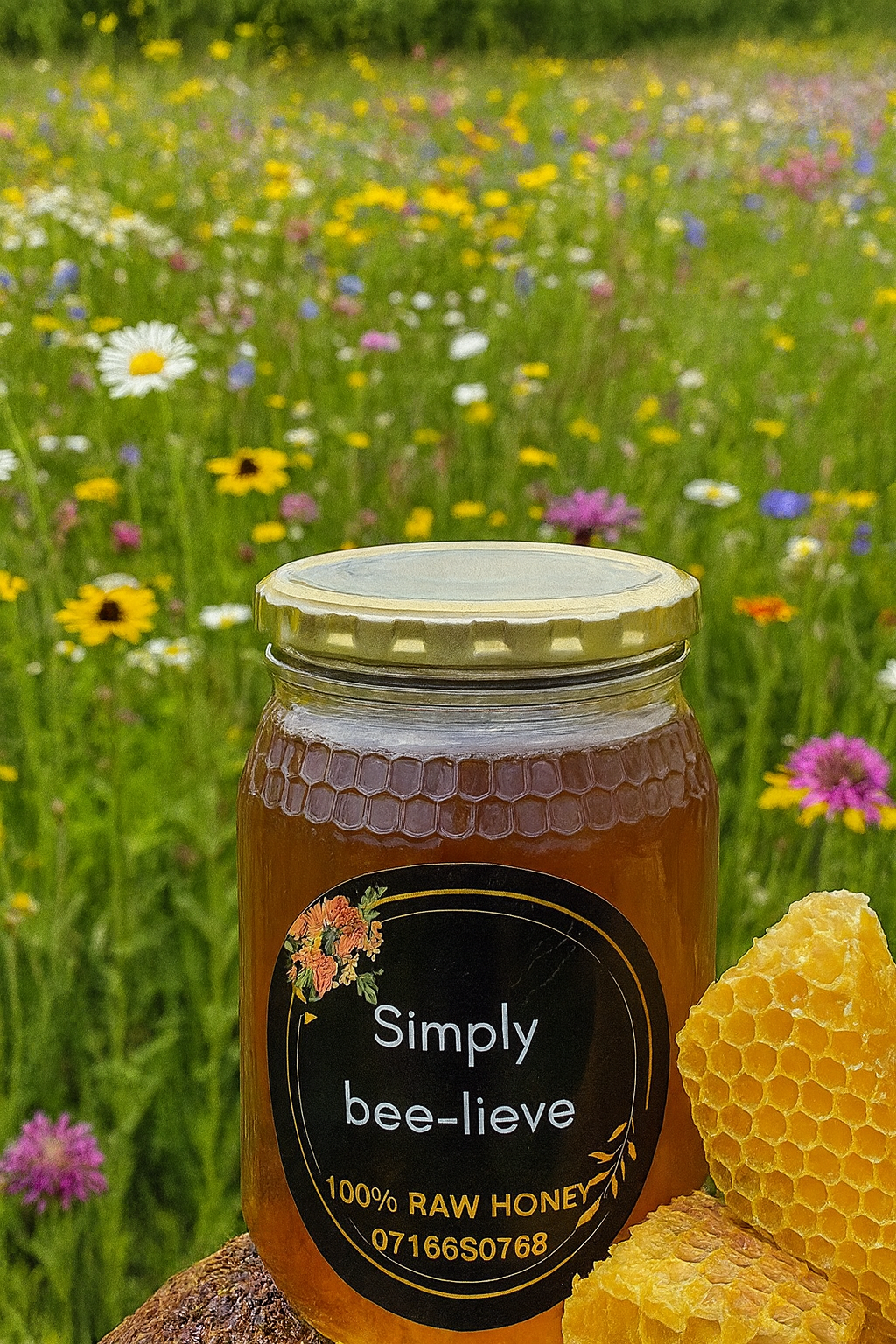 500mg Raw Wildflower Honey